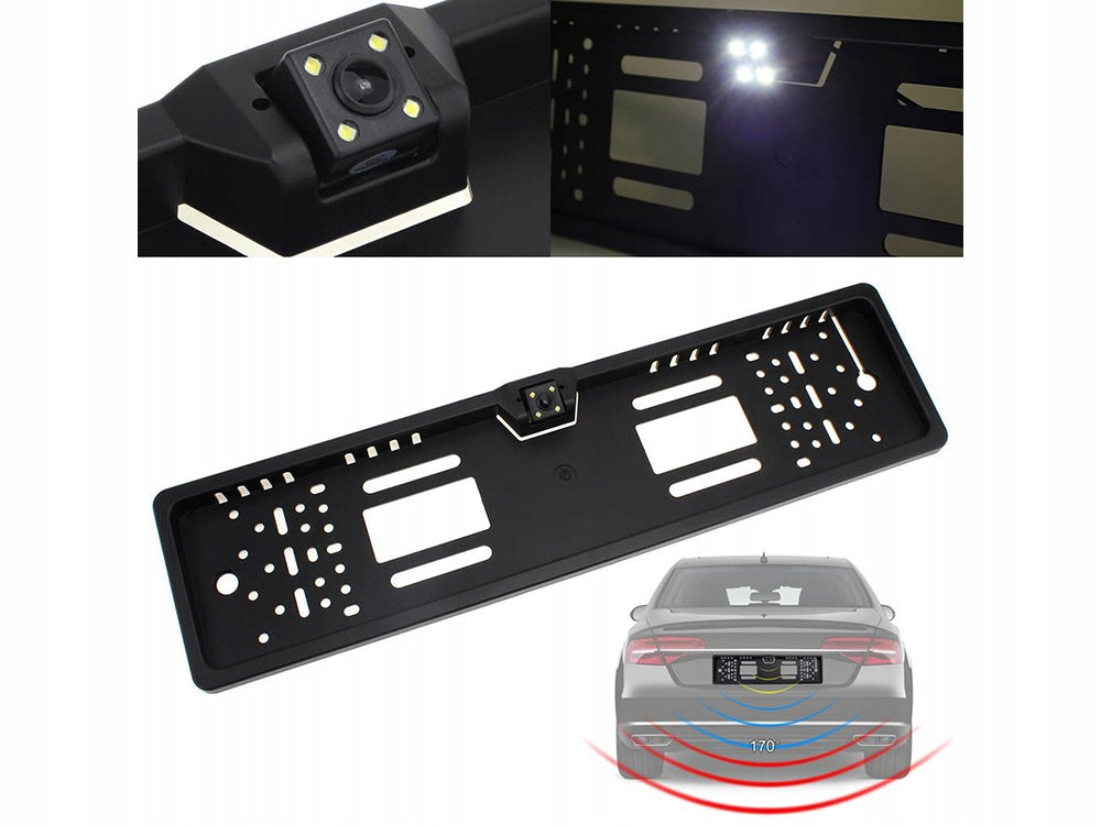 Camera marsarier , Zola®, 4 leduri, cu suport de numar, obiectiv cu unghi larg ( 170 grade) Camera marsarier , Zola®, 4 leduri, cu suport de numar, obiectiv cu unghi larg ( 170 grade)